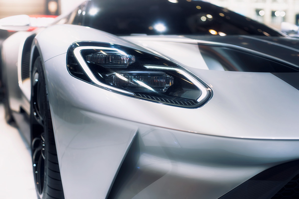The All-New 2017 Ford GT Supercar Headlight