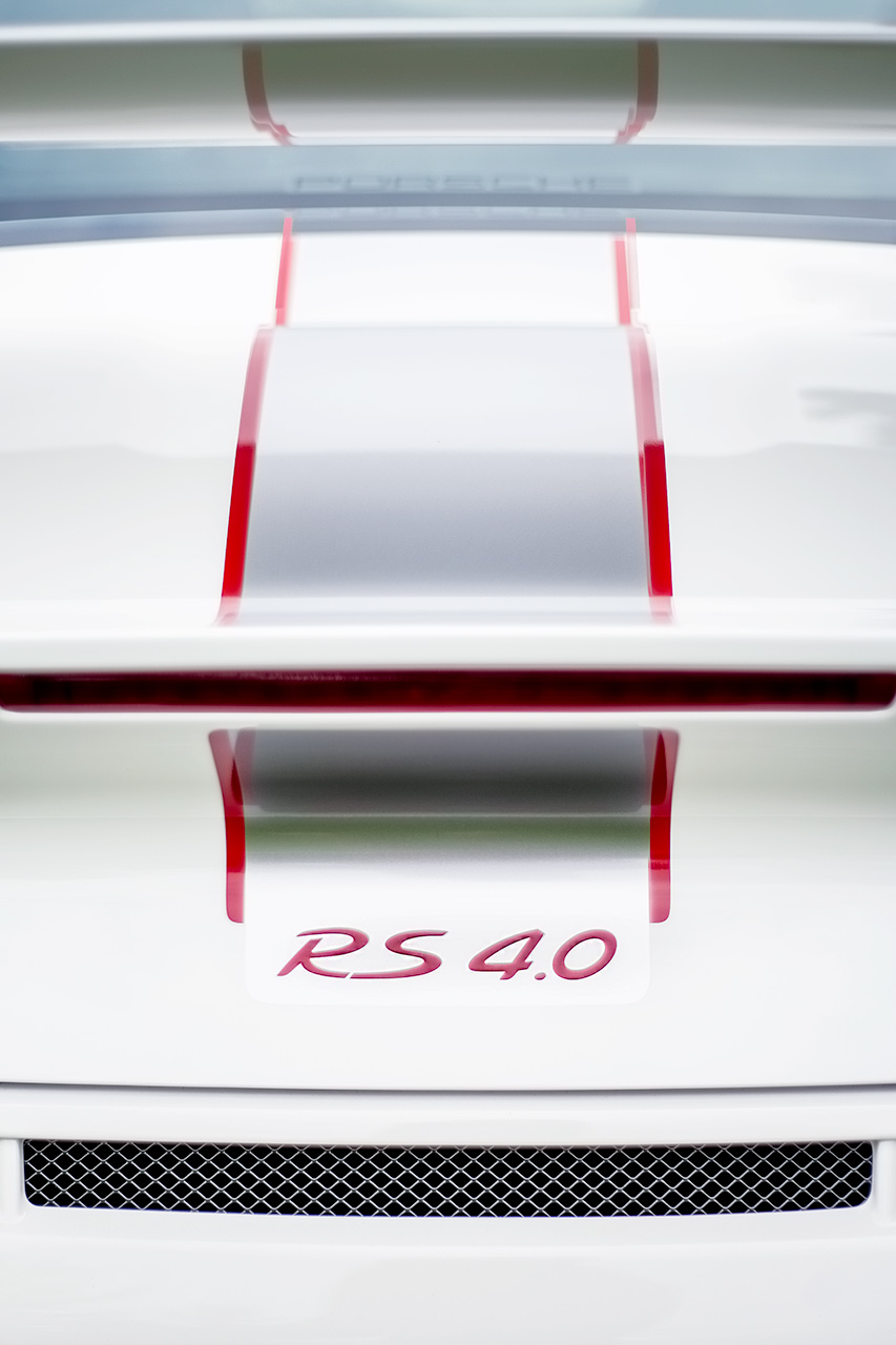 White 2012 Porsche 911 GT3 RS 4 liter sports car spoiler