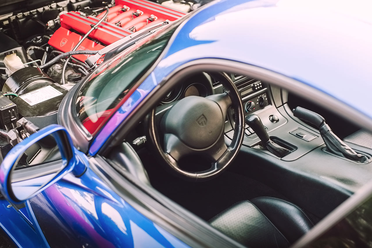 Blue Dodge Viper GTS Coupe