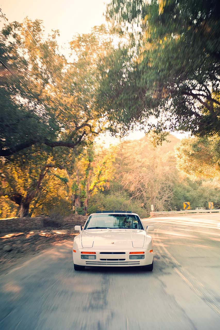 Classic 80s sports car the Porsche 944 Turbo in Southern California