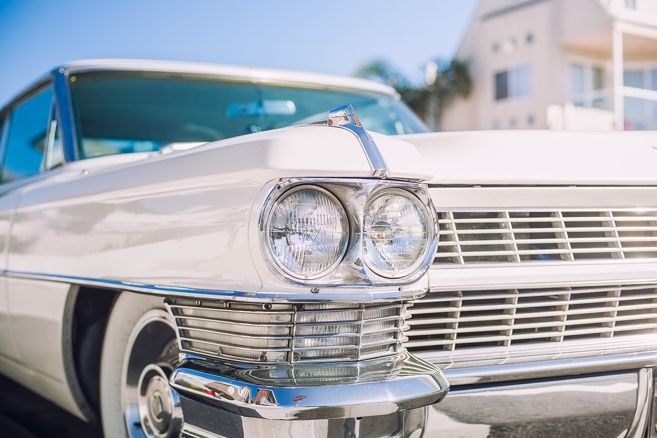 Classic Cadillac vibes in Newport Beach, California